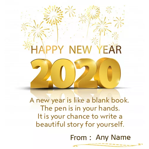 Happy New Year Wishes Quotes Images 2021 With Own Name