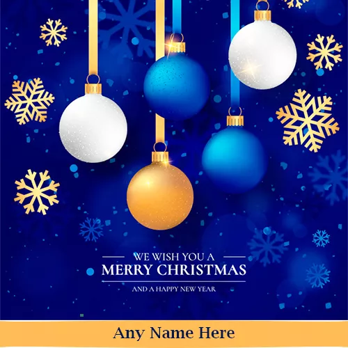 Merry Christmas And Happy New Year In Advance Wishes With Your Name