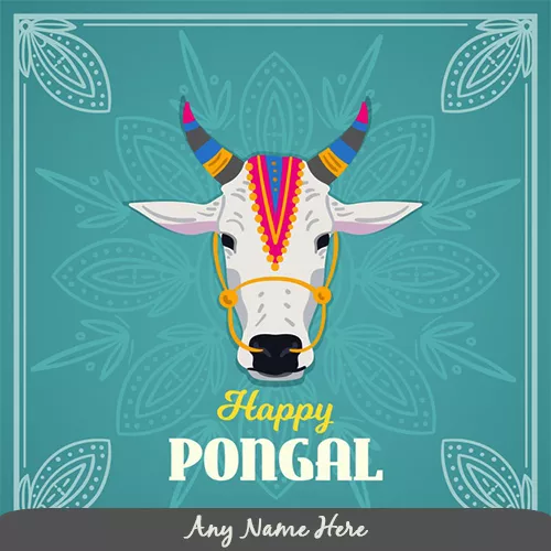 Happy Mattu Pongal 2024 Cartoon Photos With Name