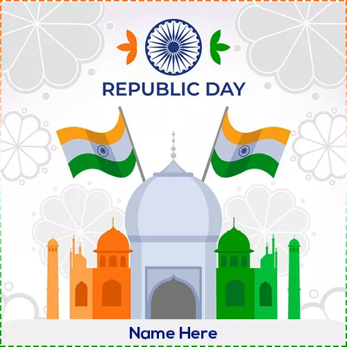 26 Jan Happy Republic Day 2024 Pics With Name