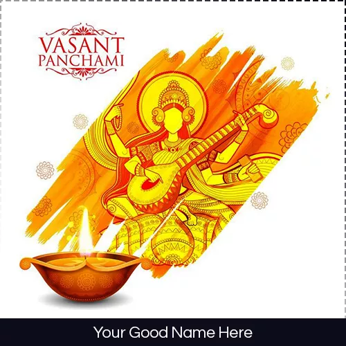 Basant Panchami 2024 Wishes Image With Name And Photo