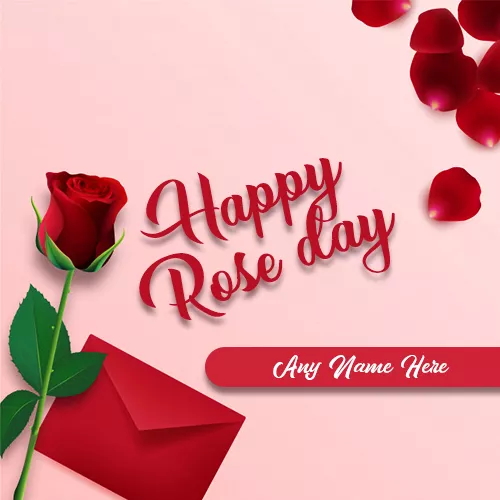 Red Rose Day 2024 Image With Name