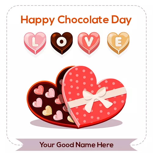 Chocolate Day 2024 Image For Love With Name