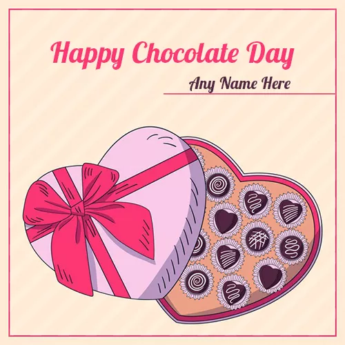 Chocolate Day 2024 Sweetheart Picture With Name