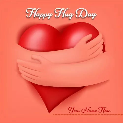Happy Hug Day 2024 Image For Love With Name