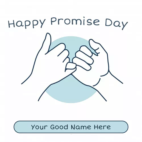 Happy Promise Day 2025 Pic With Name