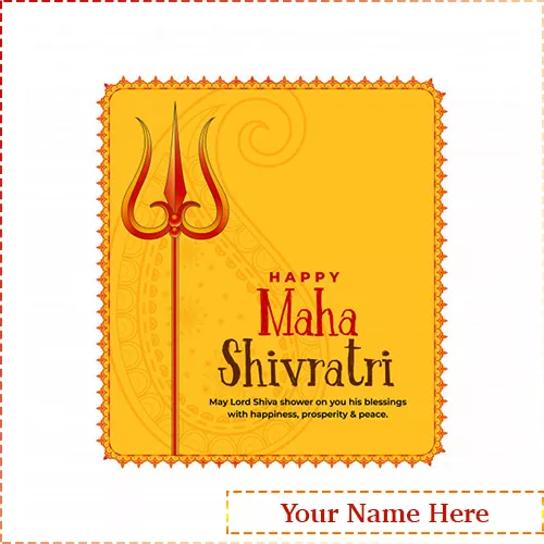 Happy Maha Shivratri 2024 Card With Name Editor