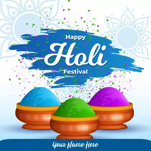 Happy Holi 2024 Images With Name in English