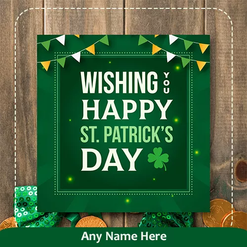 Wishing You Happy St. Patrick's Day image with name