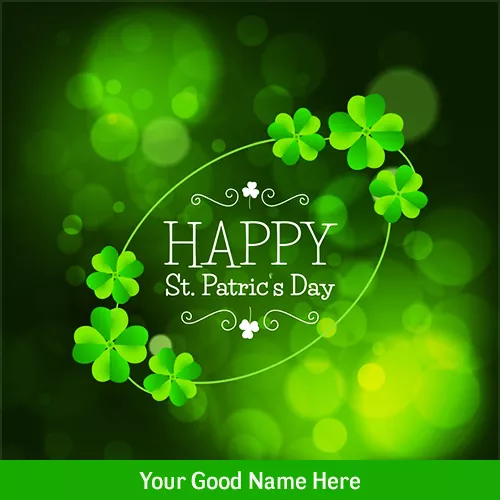 Happy St. Patrick's Day card with Name