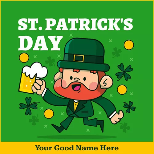 St. Patrick's Day 2022 Greetings Card With Name
