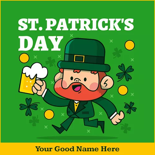 St. Patrick's Day 2024 Greetings Card With Name