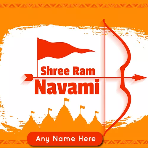 Happy Ram Navami 2024 pics for WhatsApp Status with name