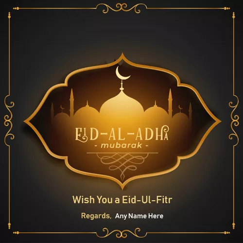 Eid Ul Adha 2023 Card With Name And Image