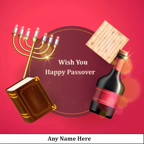 Write Name On Happy Passover 2022 Images For Facebook