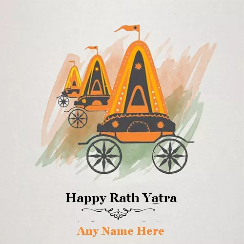 Happy Rath Yatra 2024 Image For Whatsapp DP With Name