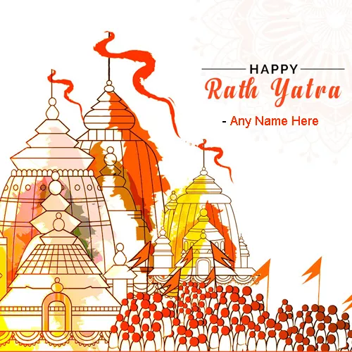Rath Yatra Wishes Photo 2023 With Name Free Download