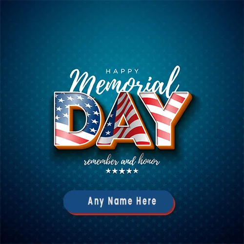 Memorial Day 2023 Card In Advance With Name