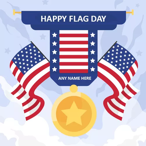 Flag Day 2023 Cards With Name Edit