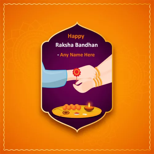 Happy Raksha Bandhan Rakhi 2025 Image With Name In Advance