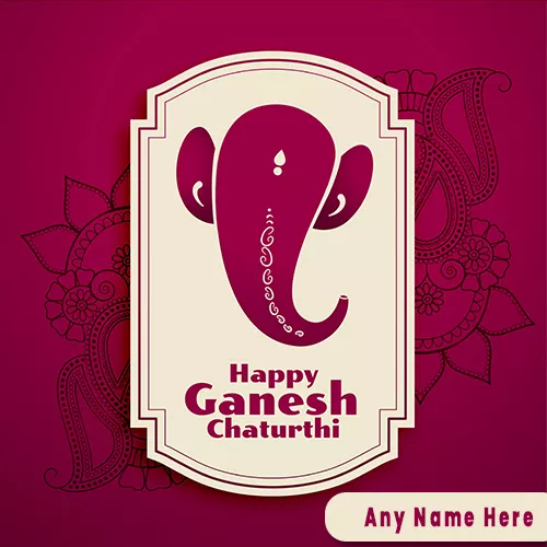 Write Name On Ganesh Chaturthi 2023 Images With Messages