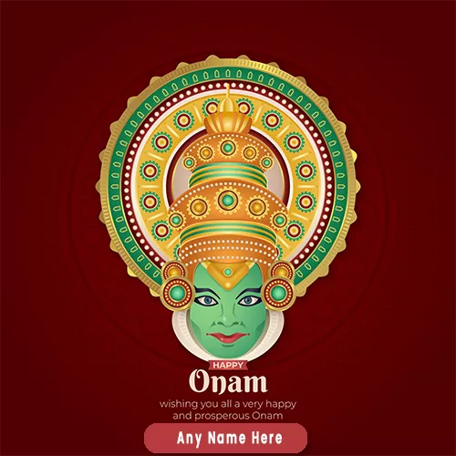 Happy Onam 2025 Greeting Cards With Name Edit