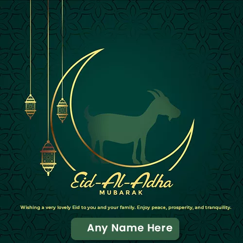 Eid Ul Adha Wishes With Name Editing