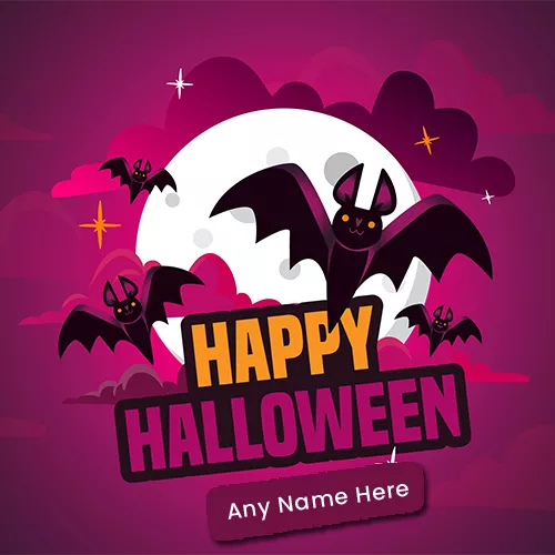 Write Name On Scary Halloween 2023 Images Free Download