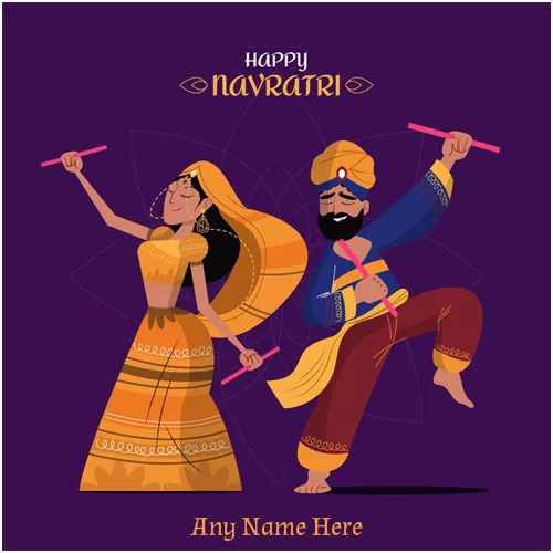 Happy Navratri 2024 Pic With Name