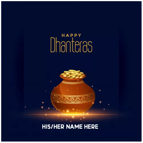Happy Dhanteras 2024 With Name Editing