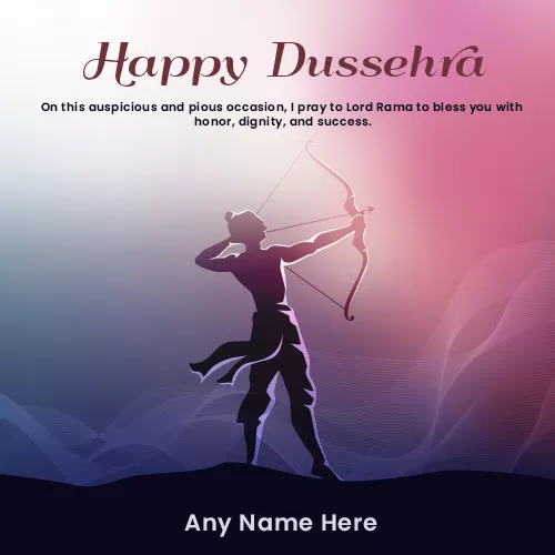 Happy Dasara 2024 Card With Name Download