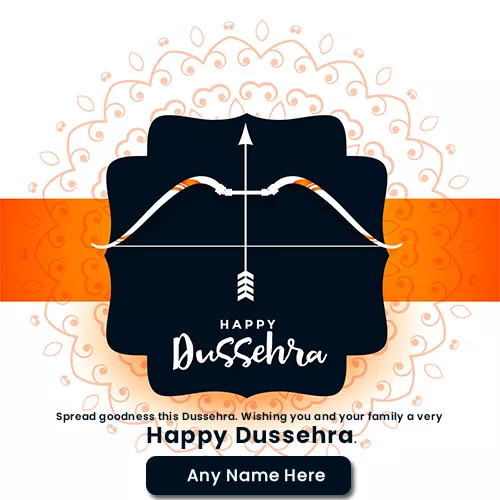 Happy Dussehra 2023 Card With Name Editor Online