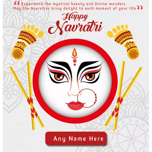 Write Name On Navratri Quotes In English With Images