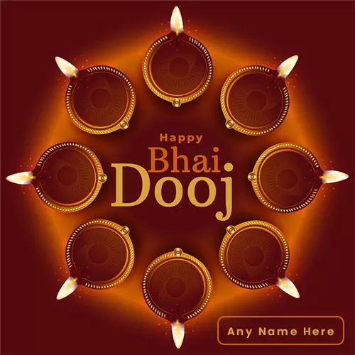 Happy Bhai Dooj 2025 Images With Name