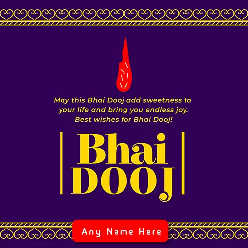 Happy Bhai Dooj 2023 Wishes In English With Name