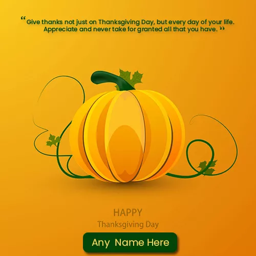 Happy Thanksgiving Day Pic 2023 Download With Name