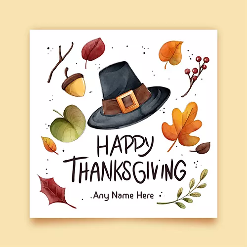 Thanksgiving Day Card Messages With Name