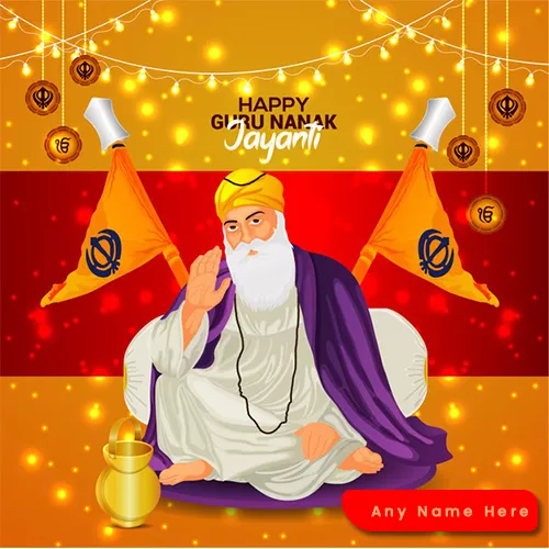 Happy Guru Nanak jayanti With Name And Picture