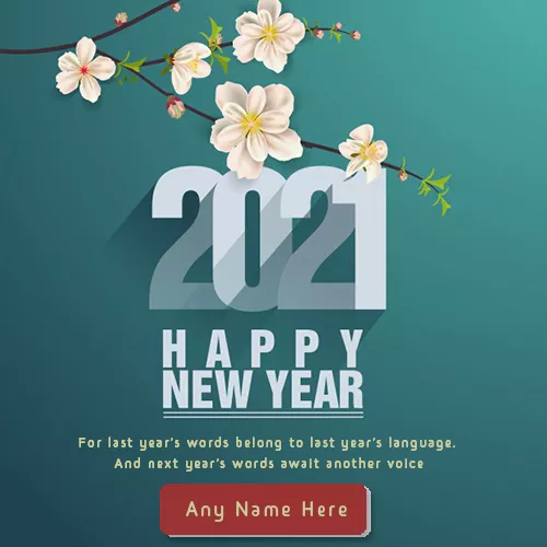 Happy New Year Pic 2021 With Name Online