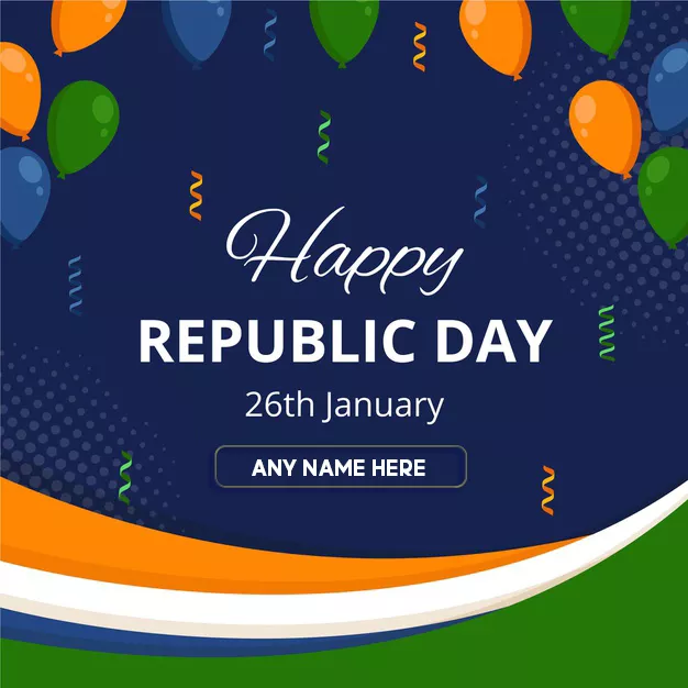 January 2023 Republic Day With Name Edit