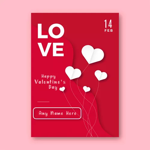 Create Name On Valentine Day 2022 Card Sayings