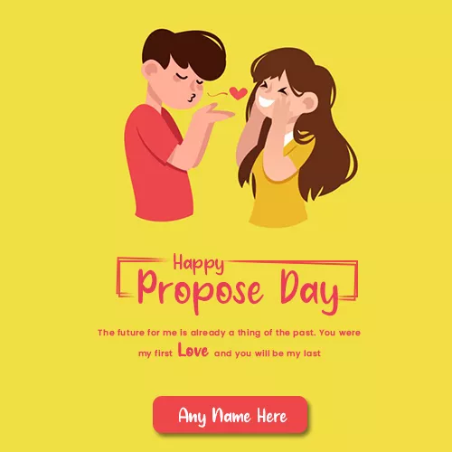 Propose Day 2024 Images For Boyfriend With Name