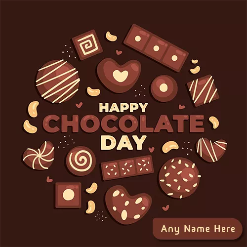 Chocolate Day Pics With Name Editing