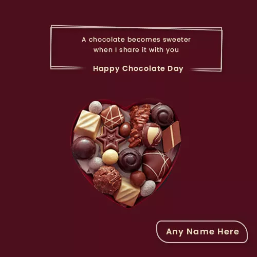 9th February Chocolate Day Images With Name