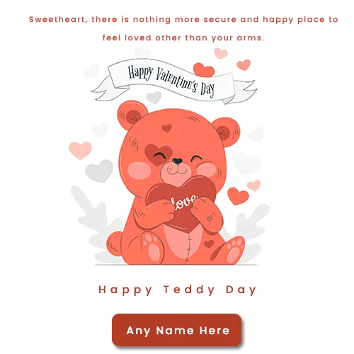 Happy Teddy Day My Love Pic With Name Edit