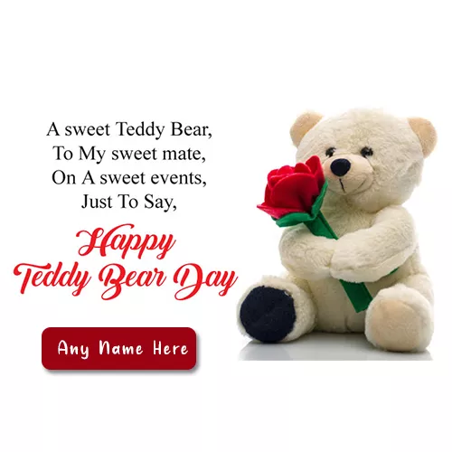 Happy Teddy Day Images For Whatsapp Dp With Name
