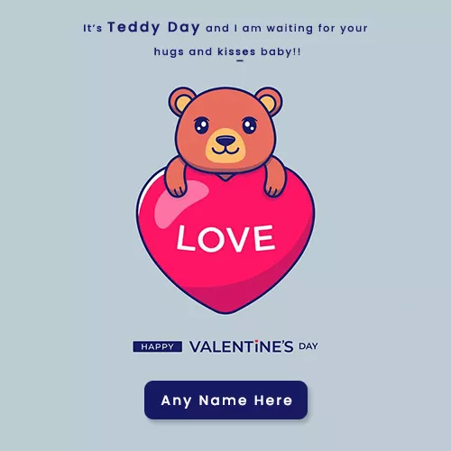 Happy Teddy Day Quotes For Boyfriend With Name