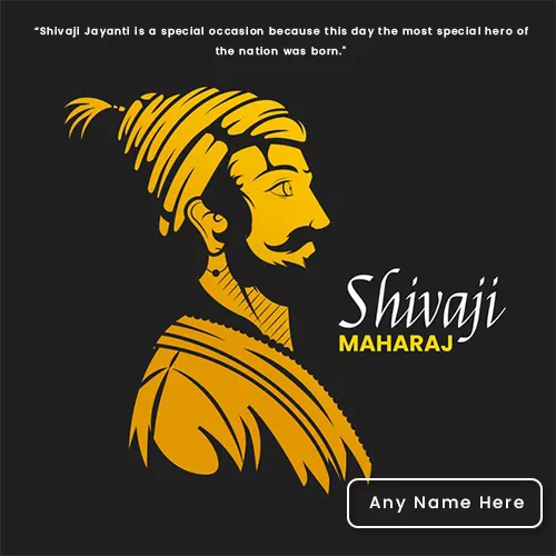 Shivaji Jayanti 2024 Greetings With Name In English