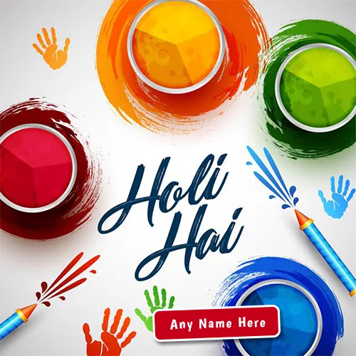 Happy Holi Pic For Whatsapp DP With Name