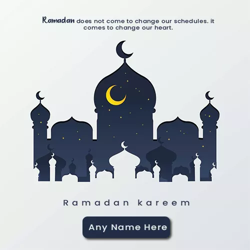 Write Name on 2023 Ramadan Images for Dp